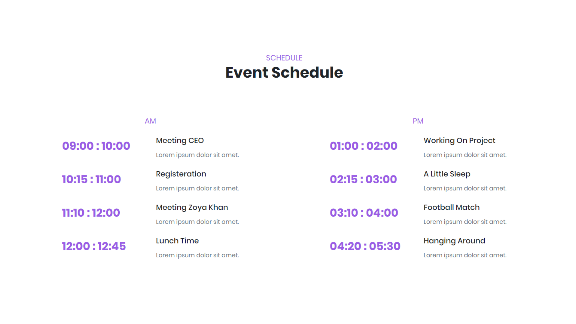 Bootstrap event schedule &#8211;&nbsp;2nd