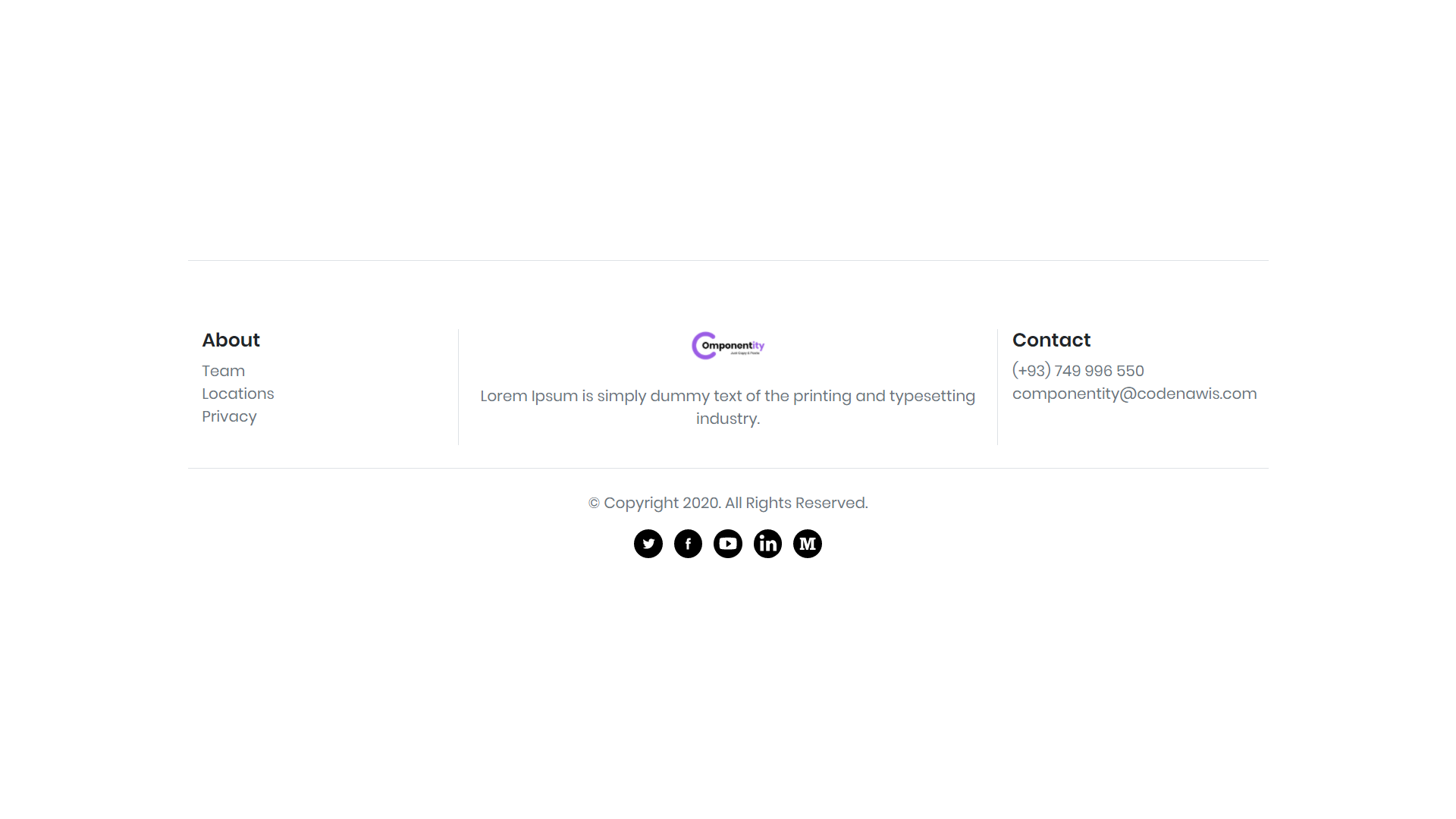 Footer block Bootstrap &#8211;&nbsp;5th